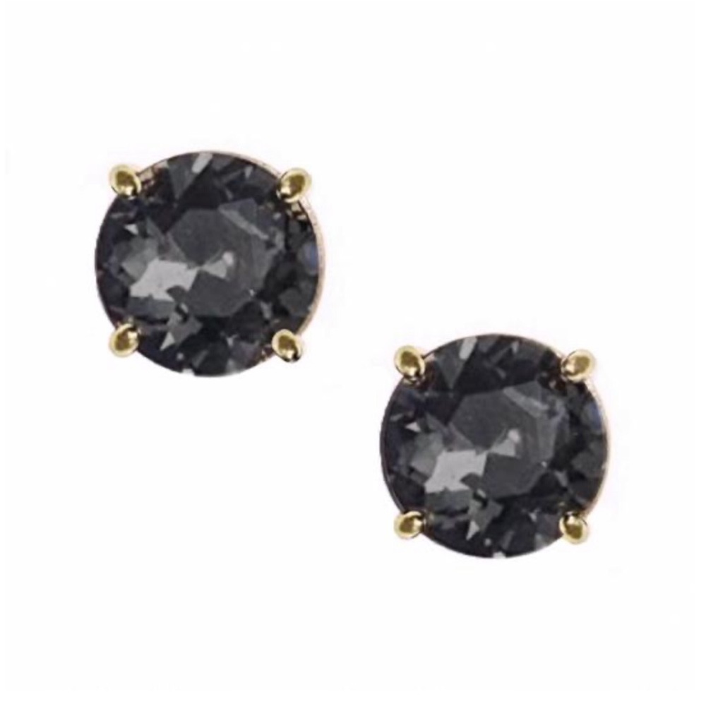 KATE SPADE • Bright Idea Gray Orchid Black Earrings